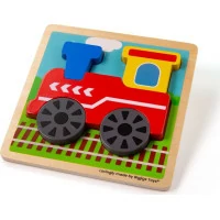 Bigjigs Toys Vkládací puzzle Vláček