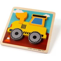 Bigjigs Toys Vkládací puzzle Bagr