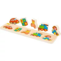 Bigjigs Baby Dřevěné vkládací puzzle hračky