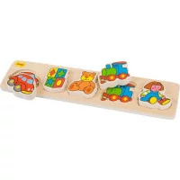 Bigjigs Baby Dřevěné vkládací puzzle hračky