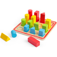 Bigjigs Toys Barevné vkládací tvary