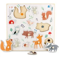 Vilac Lesní zvířátka puzzle s úchytem od Sarah Betz