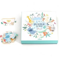 Vilac Kulaté 24dílné puzzle Svět od Sarah Betz
