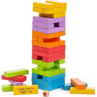 Bigjigs Toys Barevná Jenga