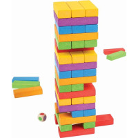 Bigjigs Toys Barevná Jenga
