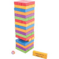 Bigjigs Toys Barevná Jenga