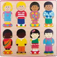 Bigjigs Toys Vkládací puzzle kamarádi