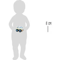 small foot Dřevěné skládací auto policie