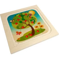 Hess Dřevěné puzzle roční období