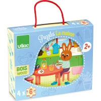 Vilac Dřevěné puzzle Dům