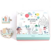 Vilac Panoramatické dřevěné puzzle Paříž - Sarah Betz