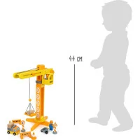 small foot Dřevěný jeřáb s příslušenstvím