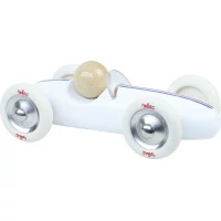 Vilac Dřevěné auto velké Grand prix vintage bílé