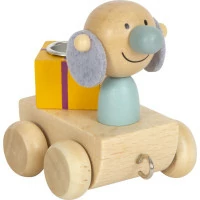 small foot Dřevěný narozeninový vláček se zvířátky