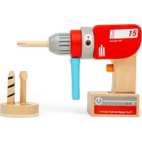 Bigjigs Toys Dřevěná vrtačka