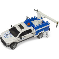 Bruder RAM 2500 Servisní vůz s otočným ramenem a majákem
