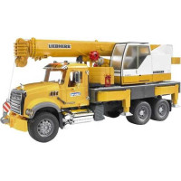 Bruder Nákladní auto MACK Granit jeřáb LIEBHERR