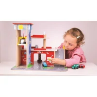 Bigjigs Toys Garáž s parkovištěm