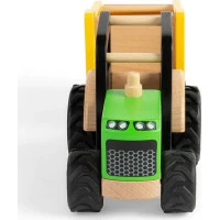 Tidlo Dřevěný traktor s přívěsem
