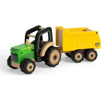 Tidlo Dřevěný traktor s přívěsem