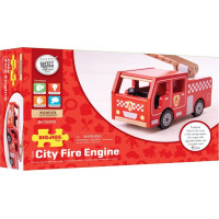 Bigjigs Toys Dřevěné hasičské auto