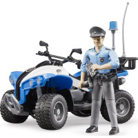 Bruder BWORLD modrá čtyřkolka policie s figurkou