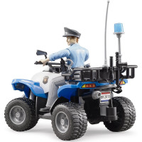 Bruder BWORLD modrá čtyřkolka policie s figurkou