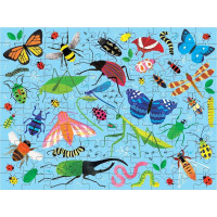Mudpuppy Oboustranné puzzle Brouci a ptáci 100 dílků