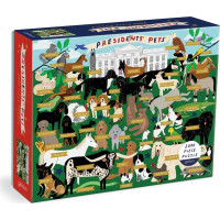 Galison Puzzle Prezidentští mazlíčci 2000 dílků