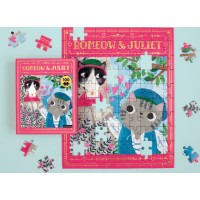 Mudpuppy Puzzle Romeow & Juliet Bookish Cats 100 dílků