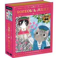 Mudpuppy Puzzle Romeow & Juliet Bookish Cats 100 dílků