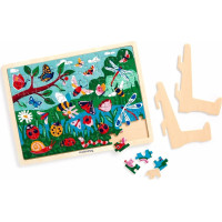 Mudpuppy Dřevěné puzzle Život na zahradě 100 dílků
