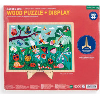 Mudpuppy Dřevěné puzzle Život na zahradě 100 dílků