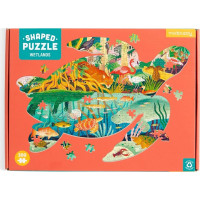 Mudpuppy Puzzle Mokřady ve tvaru želvy 300 dílků