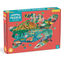 Mudpuppy Puzzle Mokřady ve tvaru želvy 300 dílků