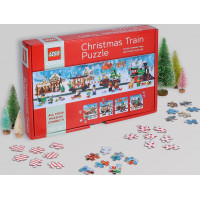 Chronicle Books Puzzle LEGO® Vánoční puzzle vlak 4x100 dílků