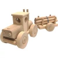 Ceeda Cavity Velký traktor s kládami přírodní