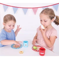 Bigjigs Toys Set svačinka s puntíky