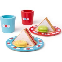 Bigjigs Toys Set svačinka s puntíky