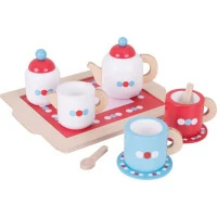 Bigjigs Toys Čajový servis s puntíky