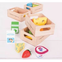 Bigjigs Toys set zdravých potravin ve čtyřech krabičkách 2