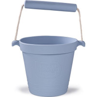 Bigjigs Toys Plážový kyblíček světle šedý