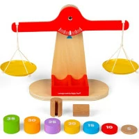 Bigjigs Toys Váha s vyvažovacím závažím