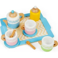 Bigjigs Toys Čajový set s podnosem