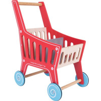 Bigjigs Toys Dřevěný nákupní vozík Supermarket
