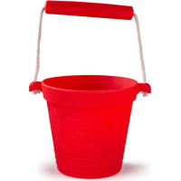 Bigjigs Toys Plážový kyblíček červený