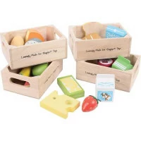 Bigjigs Toys set zdravých potravin ve čtyřech krabičkách 2