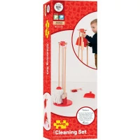 Bigjigs Toys úklidový hrací set červený