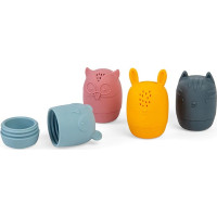 Bigjigs Toys Silikonová mačkací zvířátka do koupele