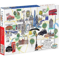 Galison Puzzle mapa Londýna 1000 dílků